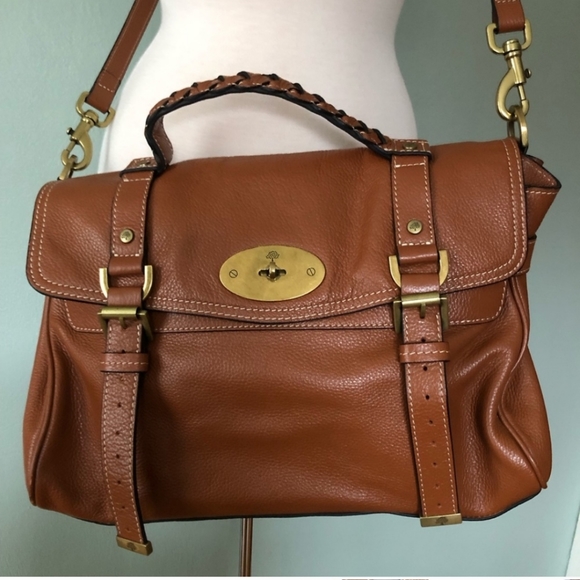 🌳 Mulberry Alexa Crossbody Satchel EUC - Picture 6 of 16